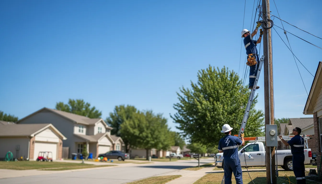 Residential electrician providing installation services in Fairland, OK